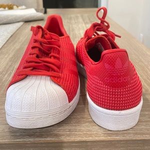 Red adidas size 7 1/2
